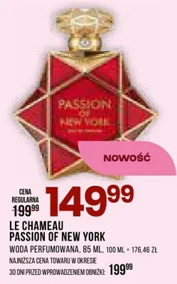 Woda perfumowana Passion of New York promocja w Drogerie Natura