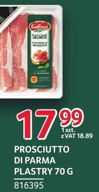 Prosciutto Di Parma Plastry 816395 promocja w Selgros