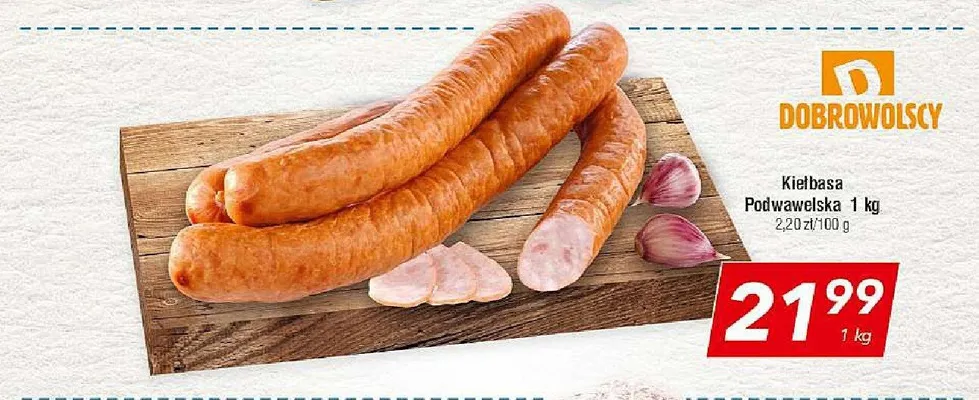 Kiełbasa Podwawelska Dobrowolscy promocja w LEWIATAN