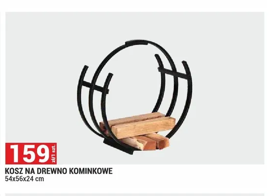 Kosz na drewno kominkowe promocja w Merkury Market