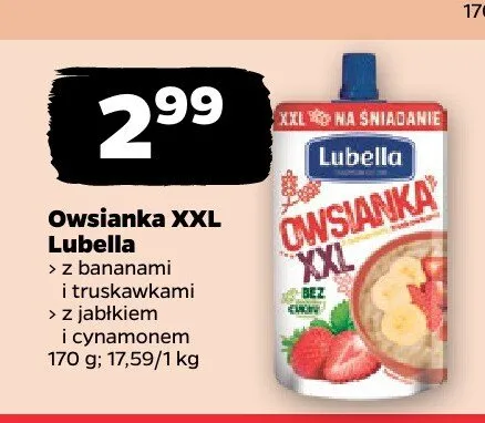 Owsianka XXL Lubella promocja w Netto