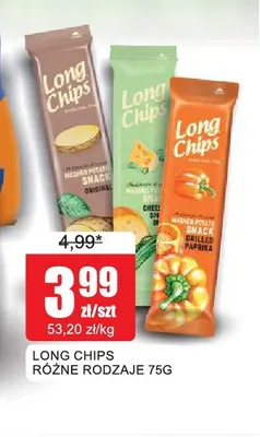 Long Chips Grilled Paprika promocja w Bingo