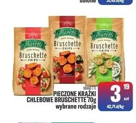 Pieczone krążki chlebowe Maretti Bruschette promocja w Tomi Markt