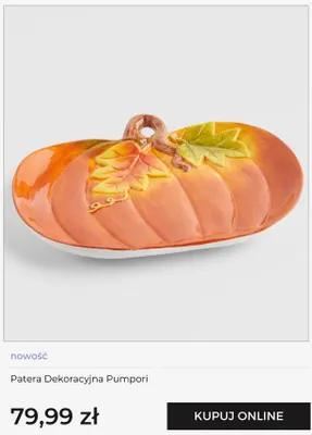 Patera dekoracyjna Pumpori home & you promocja w home&you