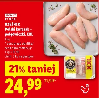 Kurczak polędwiczki XXL promocja w Lidl