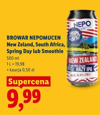 Piwo Nepomucen New Zeland promocja w Lidl