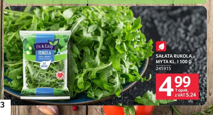 Sałata rukola myta Fit & Easy promocja w Selgros