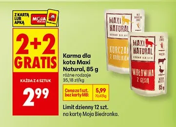 Karma dla kota różne rodzaje promocja w Biedronka