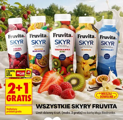 Skyry Fruvita promocja w Biedronka