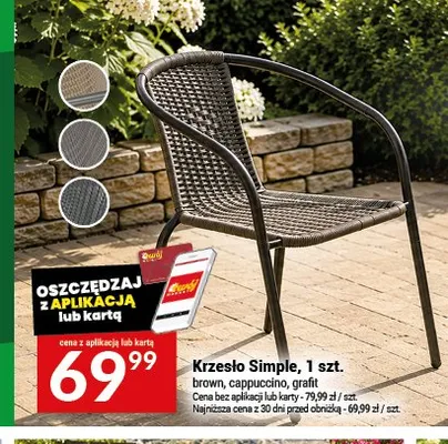 Krzesło Simple cappuccino promocja w Twój Market