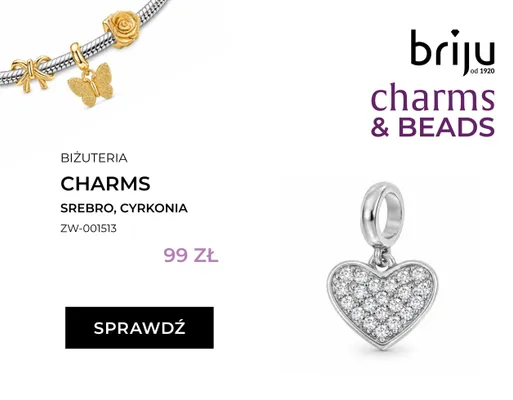 Biżuteria charms Briju srebro cyrkonia ZW-001513 promocja w Briju