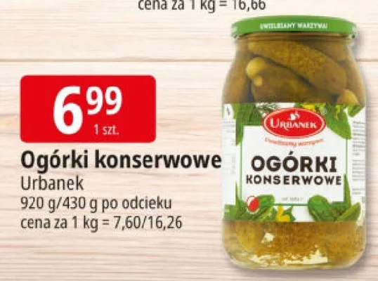 Ogórki konserwowe promocja w Leclerc
