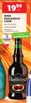 Wino Edelkirsch Likor promocja w Stokrotka