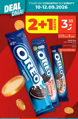 Ciastka Oreo Choc'o Brownie promocja w Dealz