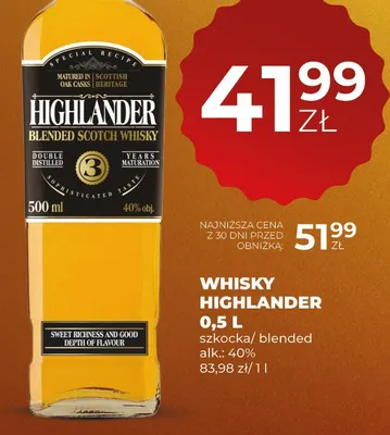 Whisky promocja w Duży Ben