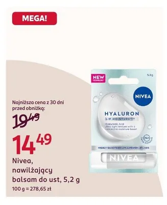 Nawilżający balsam do ust promocja w Rossmann