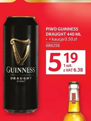 Piwo Guinness Draught promocja w Selgros