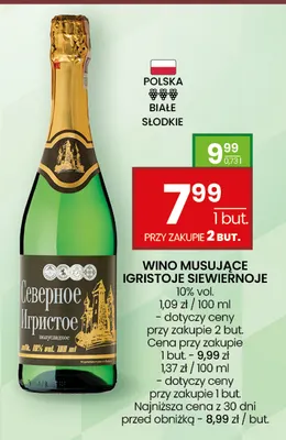Wino musujące Igristoje Siewiernoje promocja w Twój Market