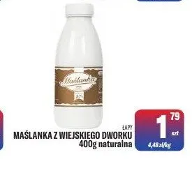 Maślanka z Wiejskiego Dworku promocja w Tomi Markt