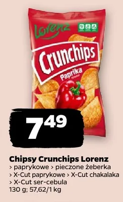 Chipsy Crunchips Lorenz pieczone żeberka promocja w Netto
