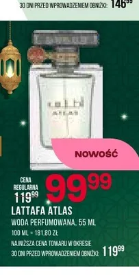 Woda perfumowana Lattafa Atlas promocja w Drogerie Natura