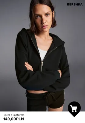 Bluza z kapturem Bershka promocja w Bershka