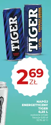 Napój energetyczny Tiger Maxi Classic promocja w Duży Ben