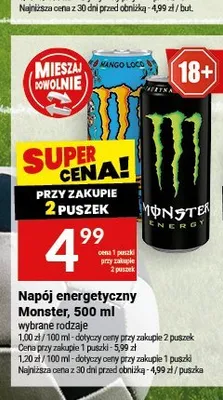 Napój energetyczny Monster Ultra promocja w Twój Market