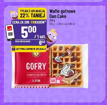 Wafle gofrowe Dan Cake promocja w POLOmarket