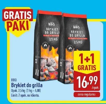 Brykiet do grilla BBQ promocja w Aldi