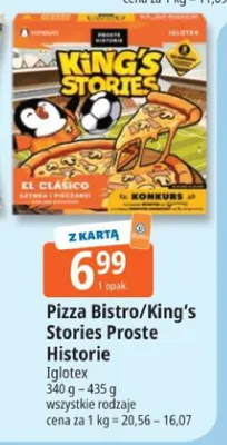 Pizza King's Stories Proste Historie Iglotex promocja w Leclerc