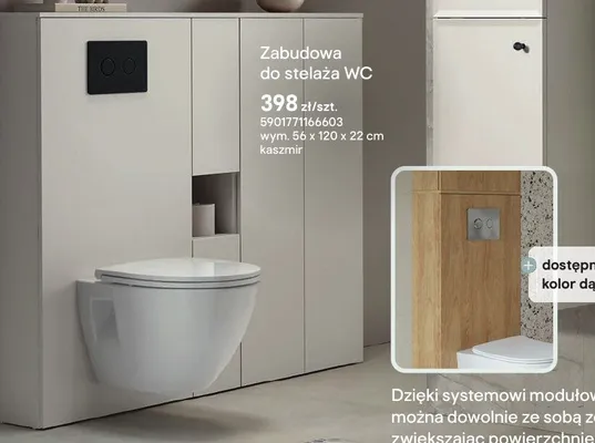 Zabudowa do stelaża WC Cersanit promocja w Castorama