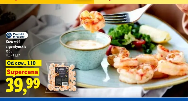 Krewetki argentyńskie promocja w Lidl