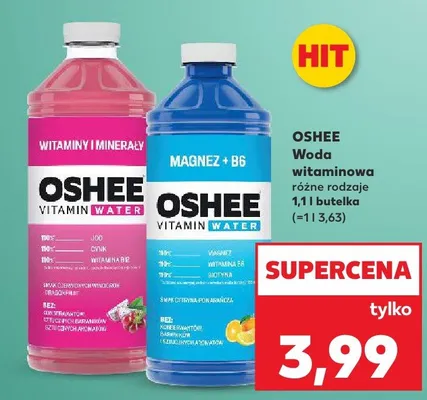 Woda witaminowa różne rodzaje promocja w Kaufland