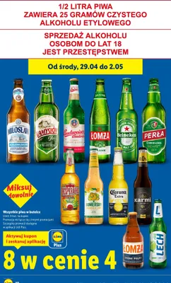 Piwo Miłosław Bezalkoholowe IPA promocja w Lidl