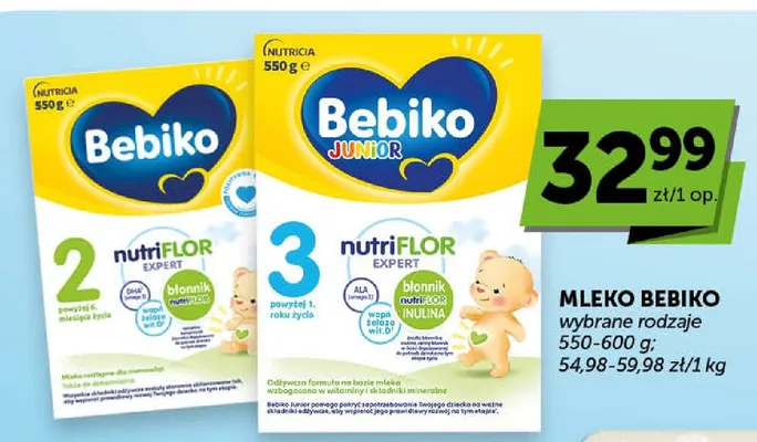 Mleko modyfikowane Bebiko Junior 3 Nutriflor Expert promocja w ABC