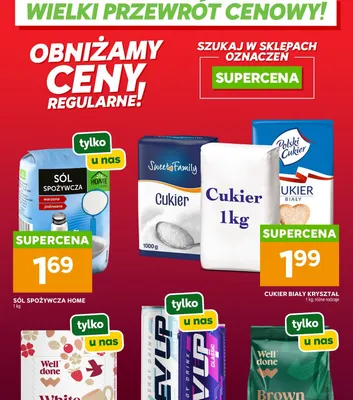 Cukier biały kryształ promocja w Stokrotka