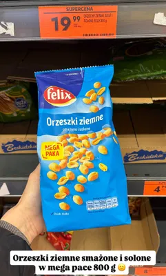 Orzeszki ziemne smażone i solone promocja w Biedronka