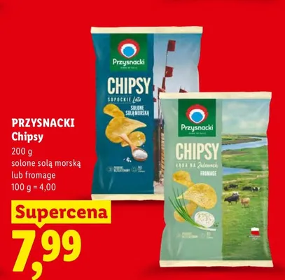 Chipsy Przysnacki fromage promocja w Lidl