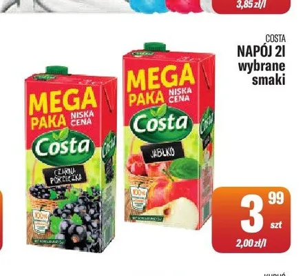 Napój Costa promocja w Tomi Markt