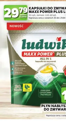 Kapsułki do zmywarki Maxx Power Plus Ludwik lemon promocja w Stokrotka