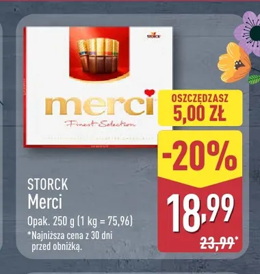 Czekoladki Merci promocja w Aldi