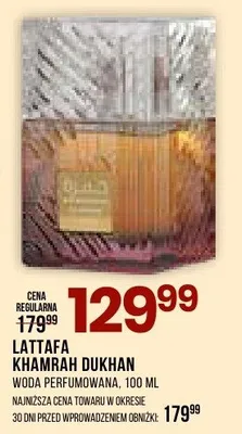 Woda perfumowana khamrah dukhan promocja w Drogerie Natura