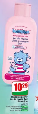 Hipoalergiczny żel do mycia 2w1 Bambino promocja w Dino