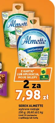 Serek twarogowy Almette z ziołami promocja w ABC