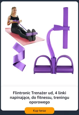Trenażer ud Flintronic 4 linki napinające promocja w Amazon