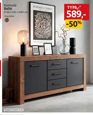 Komoda Balin promocja w Black Red White