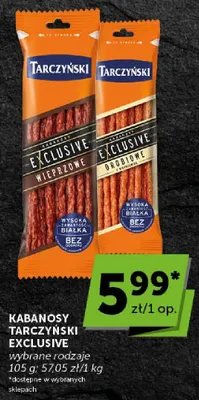 Kabanosy exclusive wieprzowe promocja w Groszek