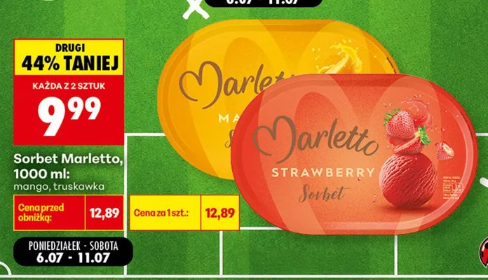 Sorbet mango Marletto promocja w Biedronka