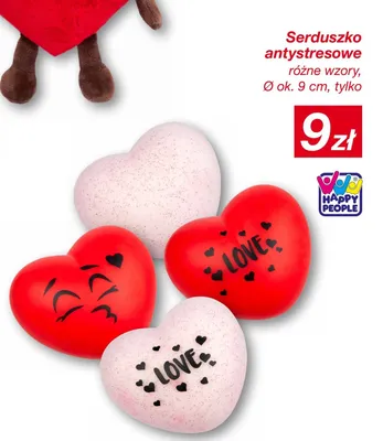 Serduszko antystresowe różne wzory promocja w KiK